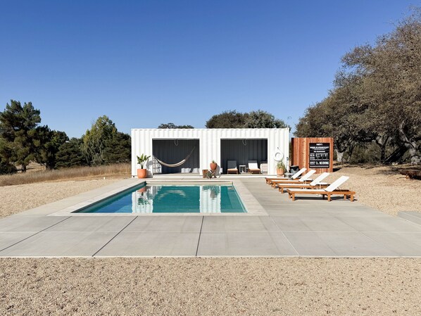 Pool and pool cabana