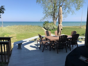 Lakeside deck