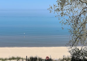 Private sand beach