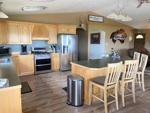 KITCHEN AREA with Bar
