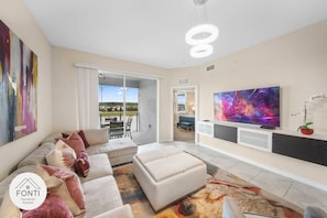 Living Room#Disney #Parks #kingdom #springs #StoreyLake #resort #Apartment #Vacation #Rental #waterpark #Kissimmee #Orlando #universal #citywalk