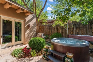 New Hot Tub For Relaxation on Those Crisp Santa Fe Evenings