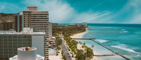 Vue sur la plage/l’océan