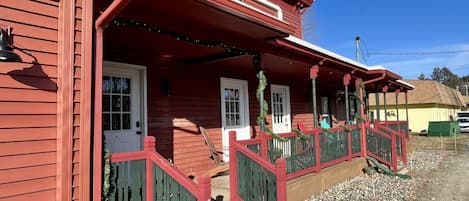 The Stephentown Hotel! Private entrance with (x2) Adirondack chairs lining the porch