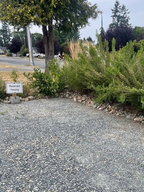 Private reserved parking space