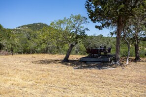 Picnic table for guest use