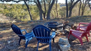 Making a fire with views!