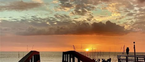 Vue sur la plage/l’océan