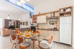 Kitchen and dining area