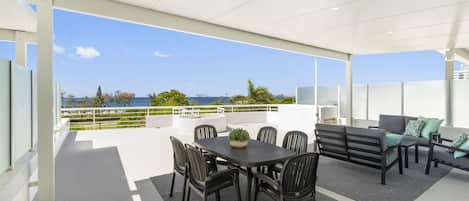 Stunning views of the beach from the private rooftop