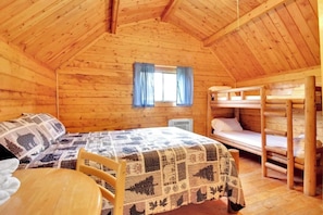 Comfortable Double Bed and Bunk Bed