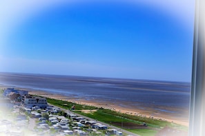Vue sur la plage/lâocĂ©an