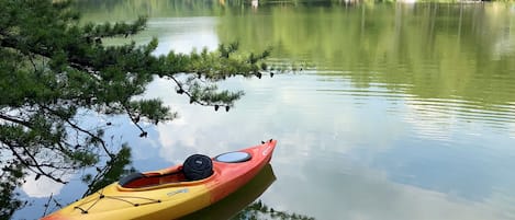 Bald Mountain Lake. 2 kayaks and 4 paddle boards available for use.