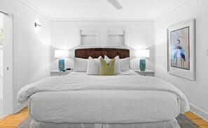 Designer interiors and luxe bedding