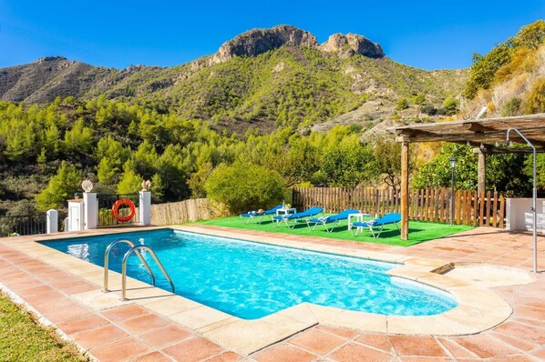 Private pool and terrace with views