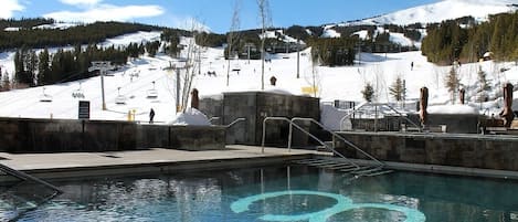 View from one of the slope side pools