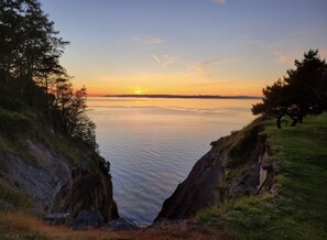 Beautiful view of strait of Juan de Fuca a short walk away from house 