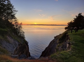 Beautiful view of strait of Juan de Fuca a short walk away from house 