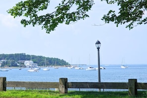 Views of the sailboats from the Pardee Seawall walk.