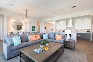 Spacious and comfortable open concept great room