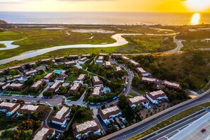 Looks over Lagoon to Ocean