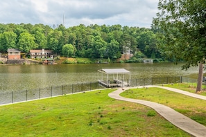 Enjoy the Private Dock and Boat Slip Located Steps Away from the House