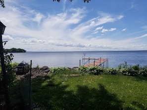 Lake view w/dock