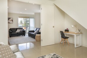 Office - close the doors that link the office to the main living to make a private workspace