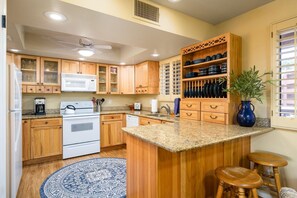 Updated and bright kitchen.