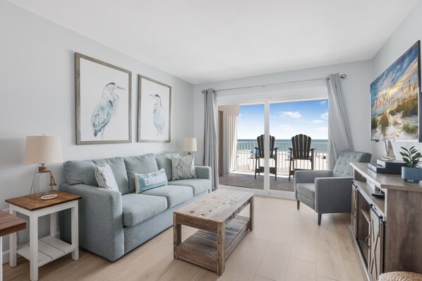 Living room with sleeper sofa