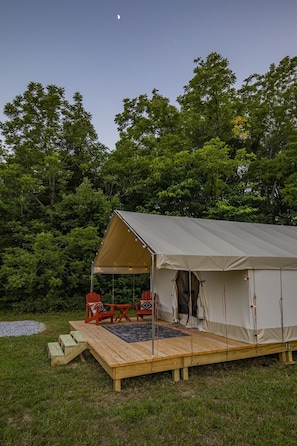 Exterior of tent
