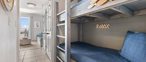 Twin bunks in hallway