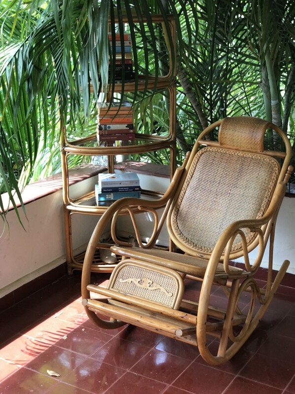 laid back living on the front porch.