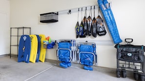 Beach and snorkel gear for guests