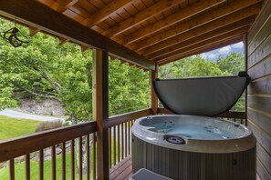 Hot Tub on the Covered Deck