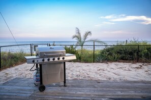 Grill out on the patio while listening to the waves!
