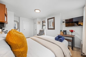 Stream and snooze: a comfy double bed with a smart TV