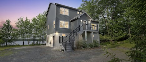 Exterior Of Lakefront Home