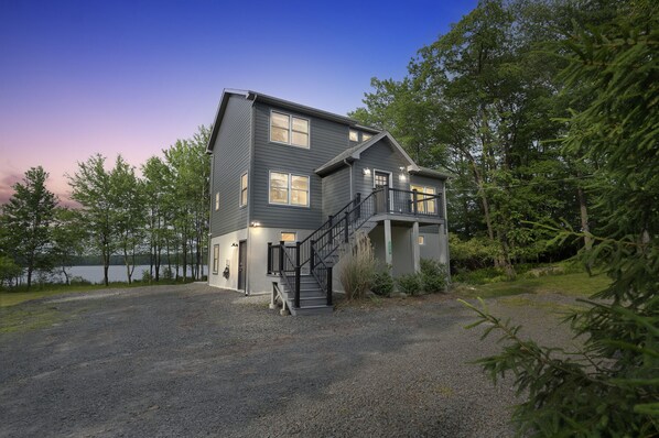 Exterior Of Lakefront Home