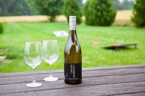 Wine and Corn Hole