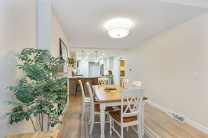 Newly remodeled kitchen and dining space