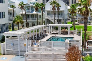 View of community pool from this home 