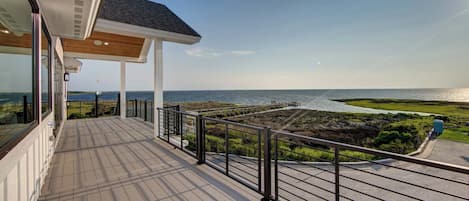 View facing west of Pamlico Sound from top deck.