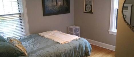 2nd Floor - Northwest Bedroom, Closet, Dresser, and Ceiling Fan