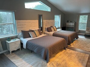Master Bedroom with 2 Queens (Top Floor)