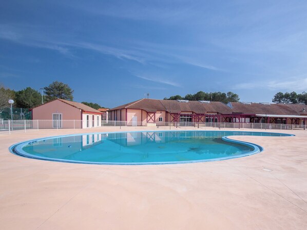Dive into fun at our large swimming pool.
