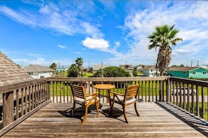 Unwind on the deck with scenic views and refreshing seaside breezes!