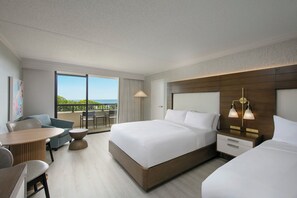 Bedroom. Exact unit will be assigned upon arrival. Views, colors, and decor may vary.