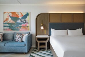 Bedroom. Exact unit will be assigned upon arrival. Views, colors, and decor may vary.