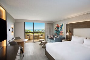 Bedroom. Exact unit will be assigned upon arrival. Views, colors, and decor may vary.
